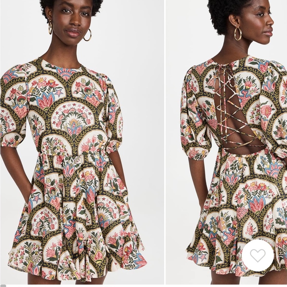 RHODE Molly lace up dress